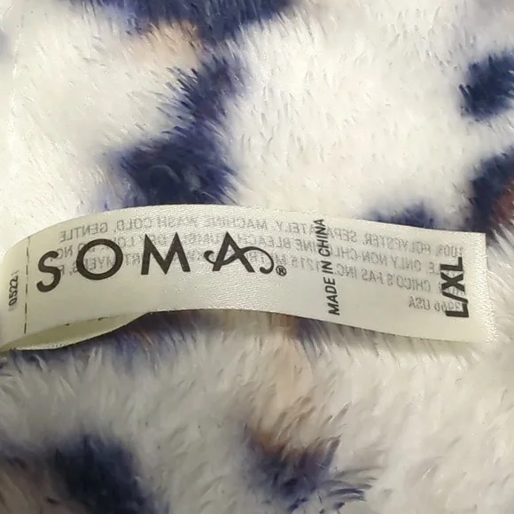 Soma Leopard Print Women's Robe - Picture 9 of 11